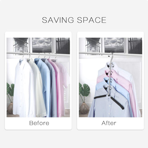 DOIOWN versatile hangers for blouses, shirts, coats, and dresses.