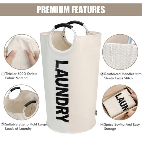 DOKEHOM 125L beige folded for compact storage
