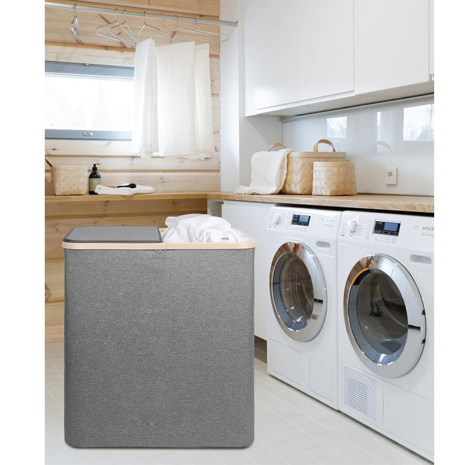 Dual handles for easy carrying between rooms