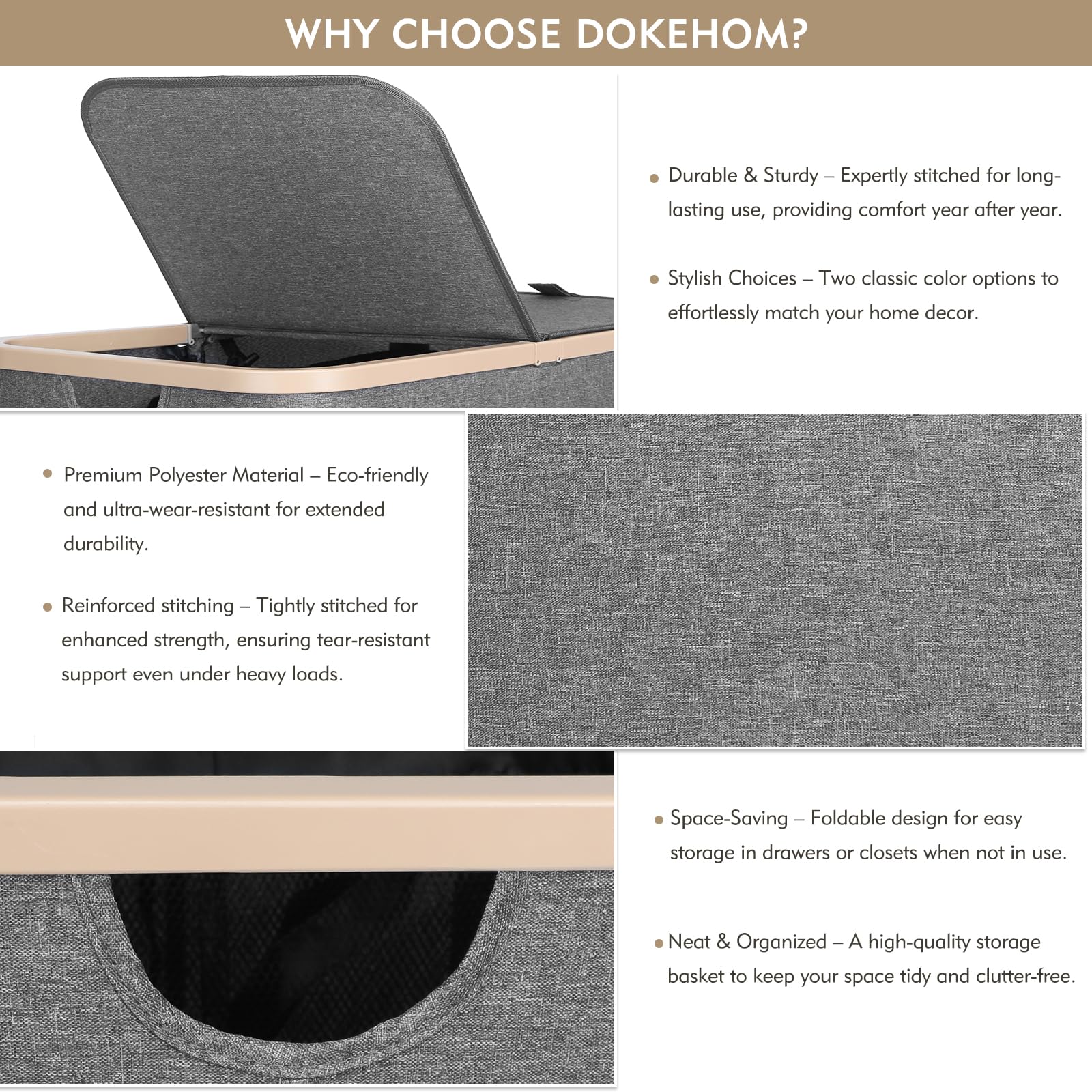 Foldable collapsible design for compact storage