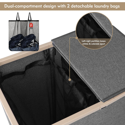 Sturdy ABS frame helps basket hold shape over time