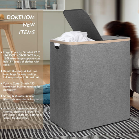 DOKEHOM inner bags divide dirty clothes for easy sorting