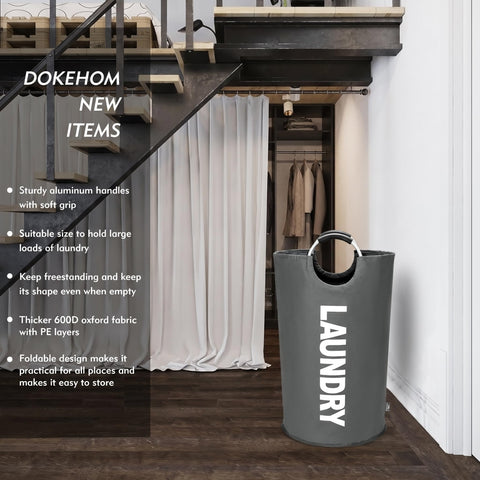 Dokehhom aluminum-handle with soft grip eases carrying between rooms.
