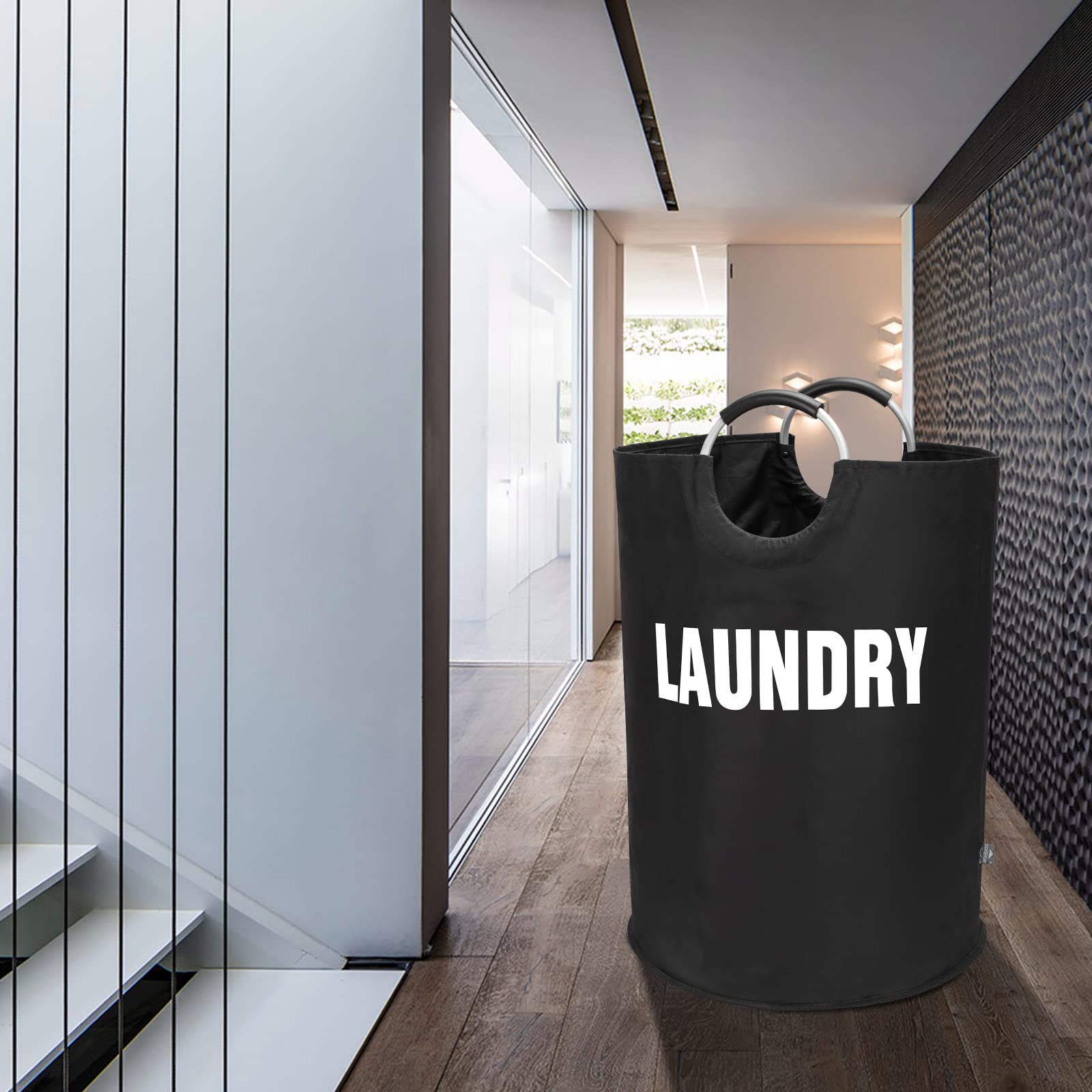 DOKEHOM 160L XXL laundry basket care tip wipe clean avoid machine wash.
