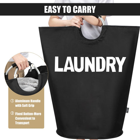 DOKEHOM 160L XXL laundry basket dimensions 20 inches diameter by 31 inches height.