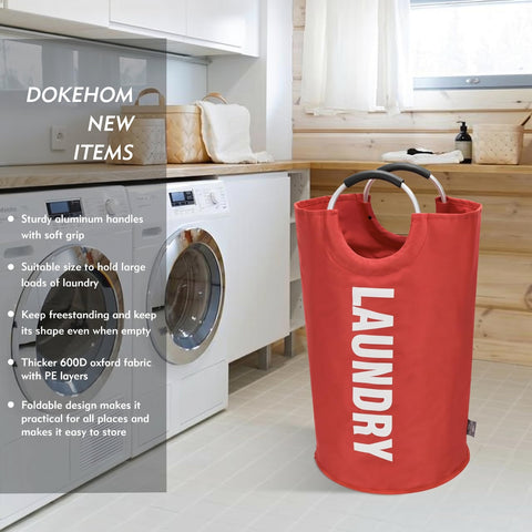 DOKEHOM aluminum-handle soft-grip for comfortable transport.