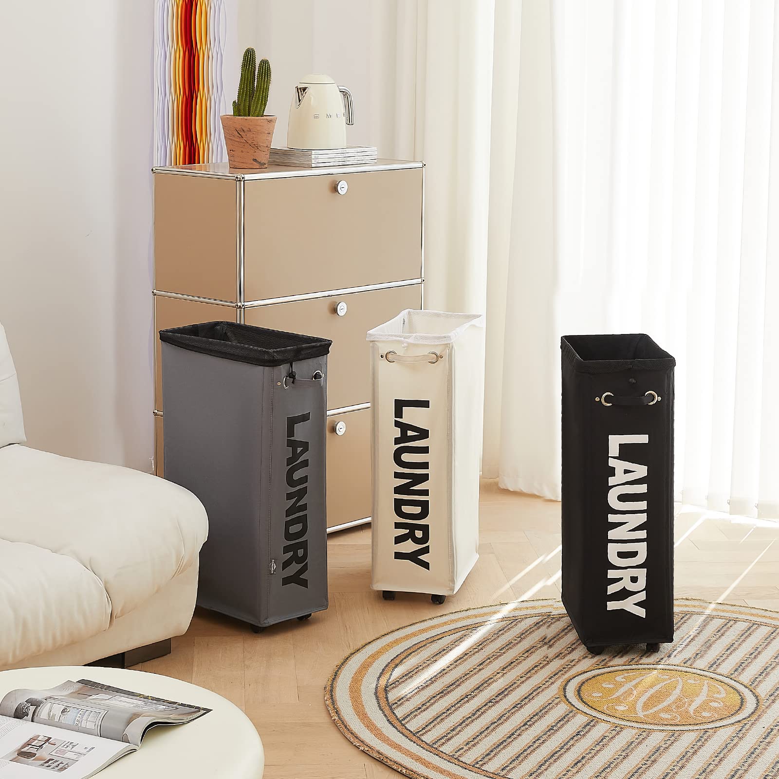 DOKEHOM wipe-clean exterior helps maintain a tidy home.