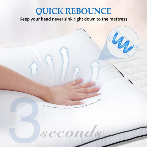 Breathable microfiber shell on DolceLuna pillow for cool, smooth comfort