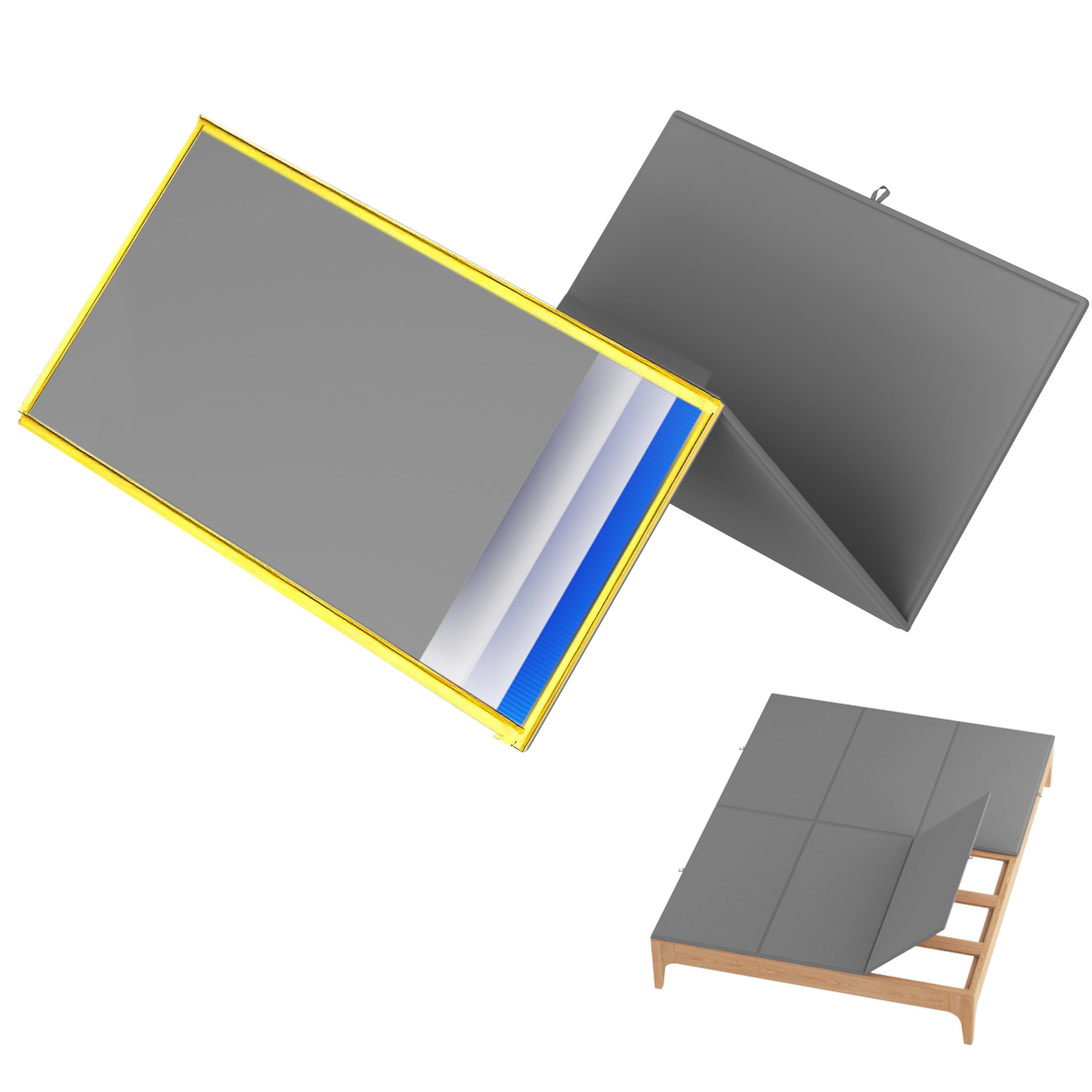 Doletaitan bunkie board folded setup for quick under-mattress support