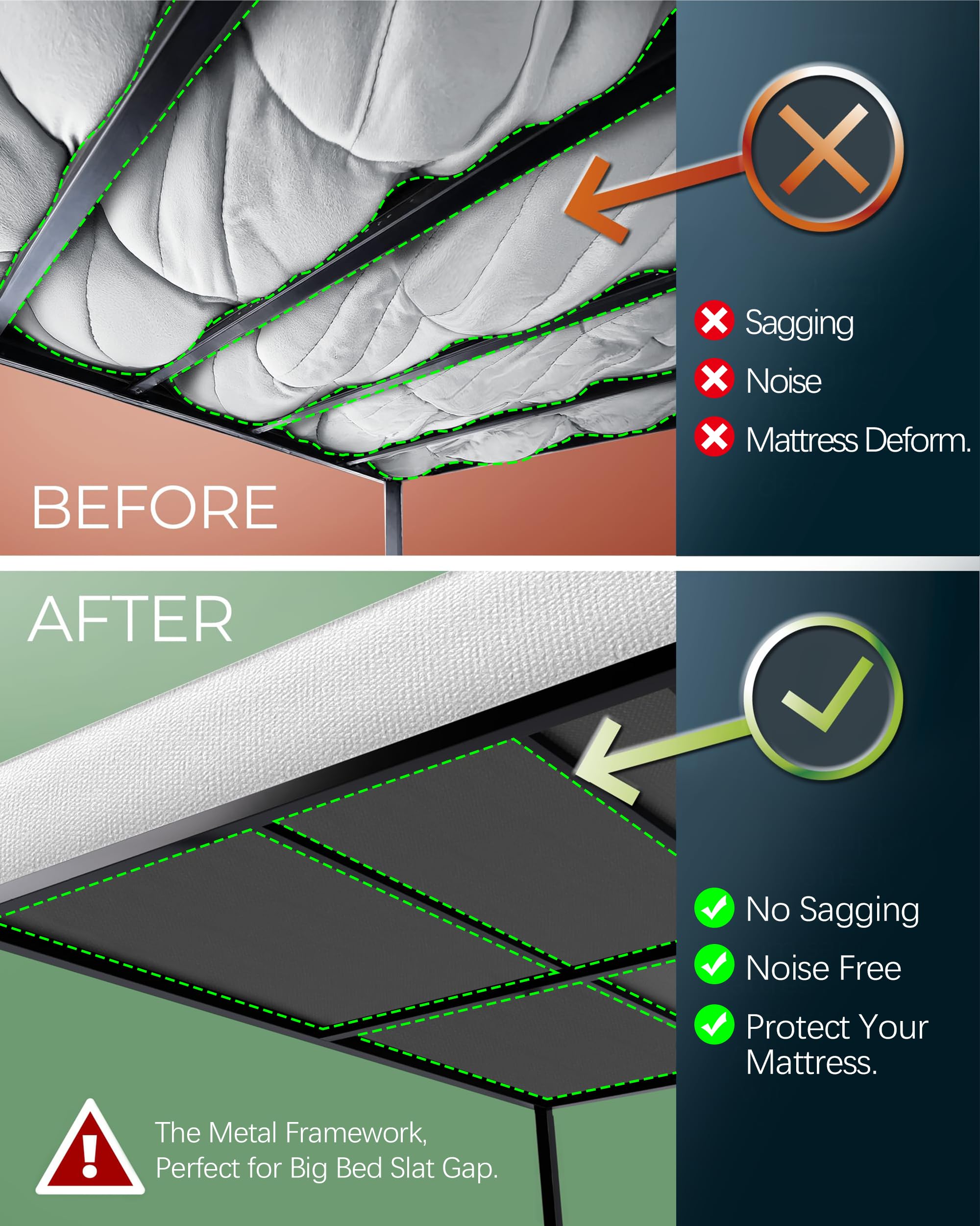 Doletaitan bunkie board folds flat for easy setup and storage