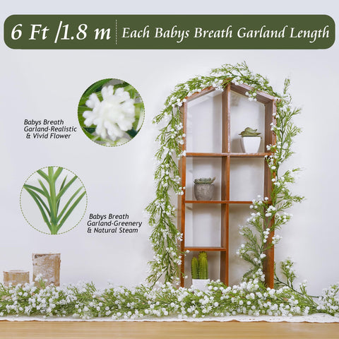 Dolicer baby breath vines hanging decoration for ceremonies and homes