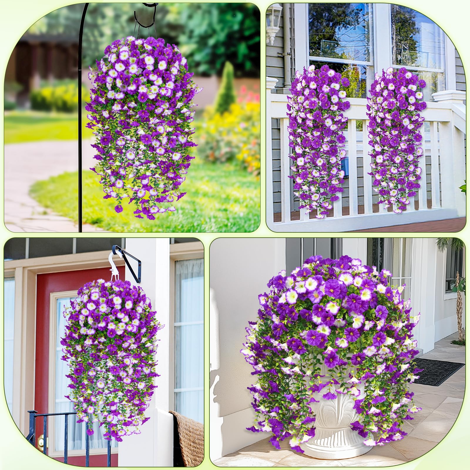 Dolicer decor-friendly outdoor flowers for porch, balcony, gazebo