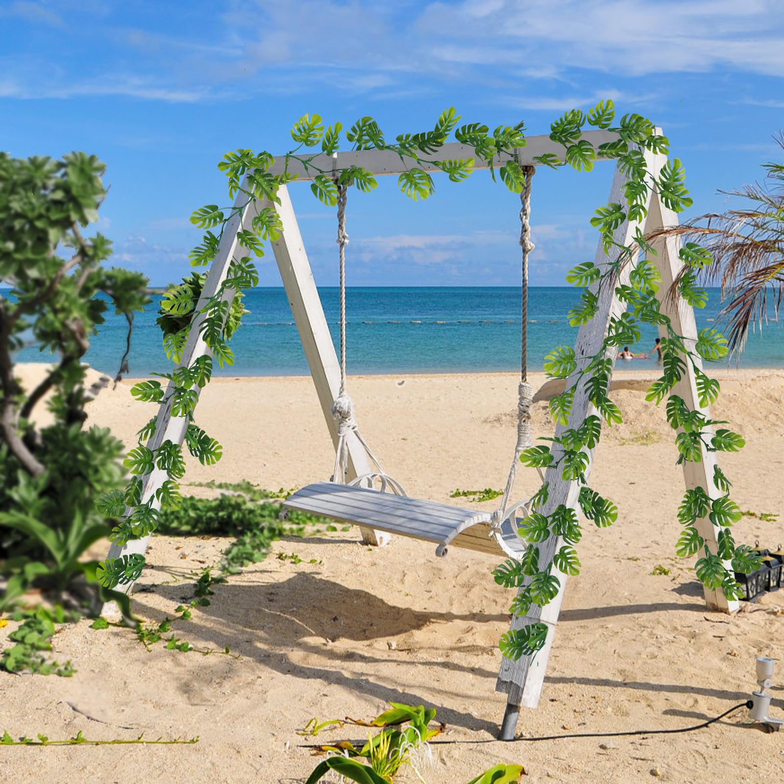 Dolicer greenery with iron wire allows easy shaping for DIY projects.