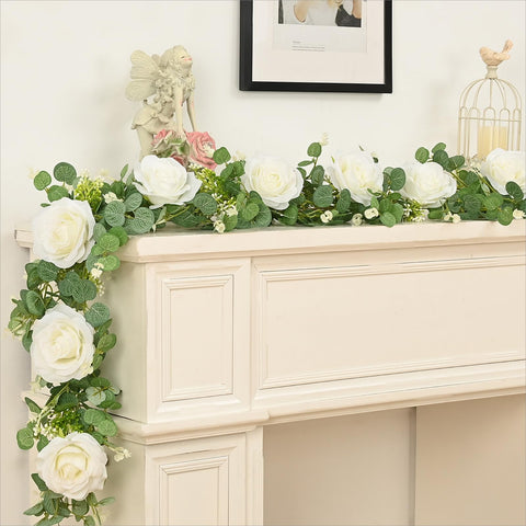 Dolicer durable silk and plastic garland for long-lasting decor.