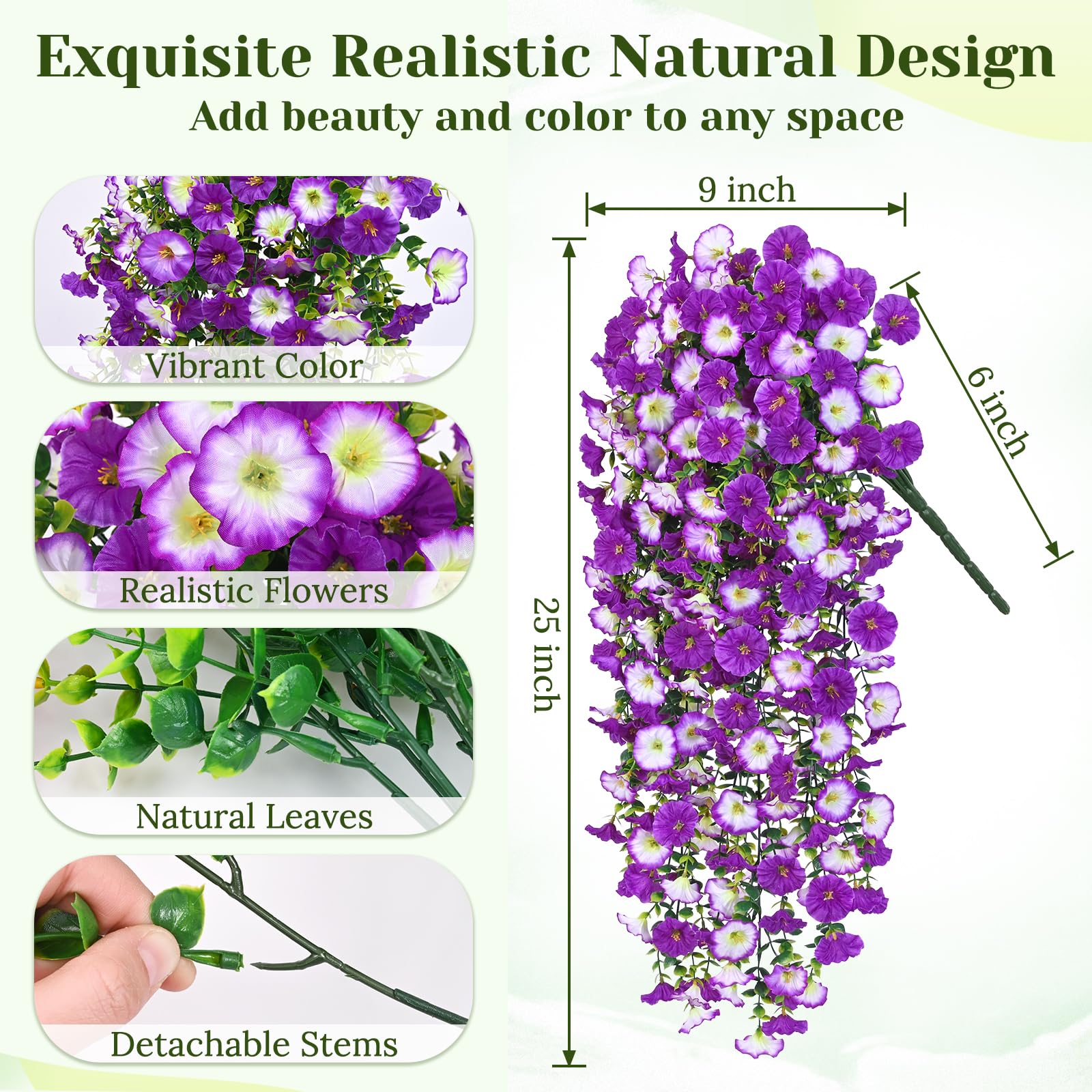 Dolicer easy-maintenance hanging flowers require no watering