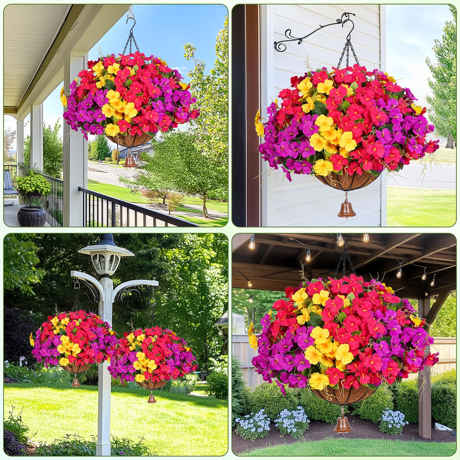 Dolicer fluffy full arrangement tips for a natural look in baskets.