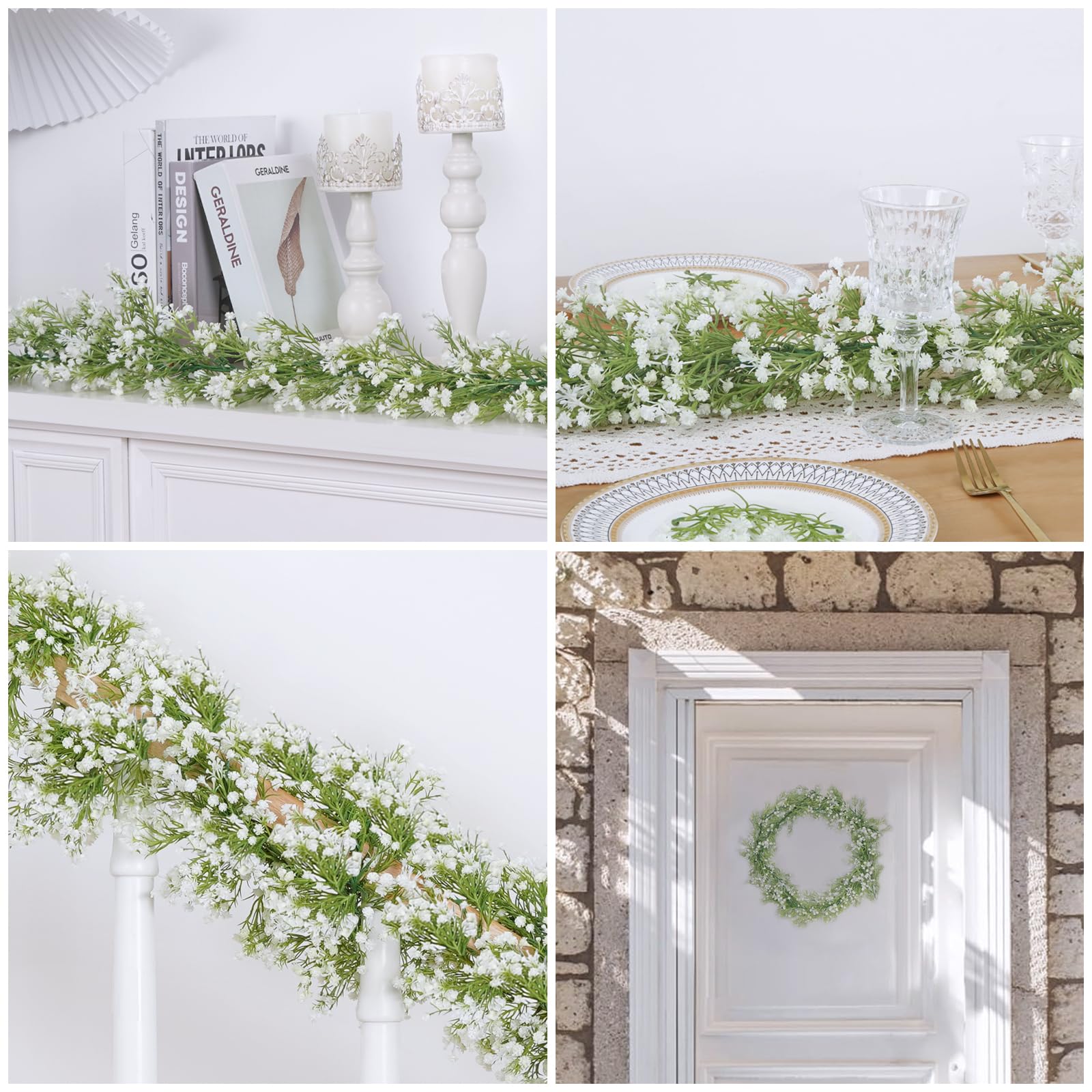 Dolicer lifelike PU material floral detail for year-round beauty