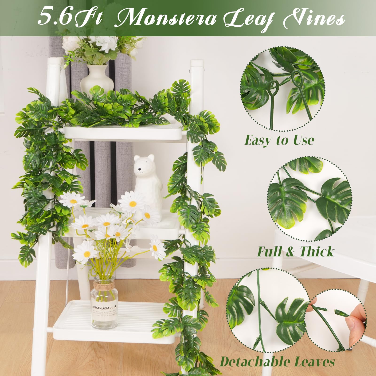 Dolicer tropical vines suit Hawaiian-themed parties and weddings.