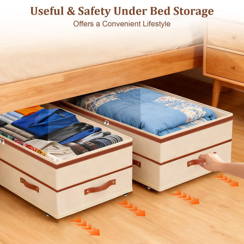 Dolicer under-bed storage foldable design for compact storage