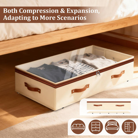 Dolicer under-bed storage detachable wheel guard for flat storage