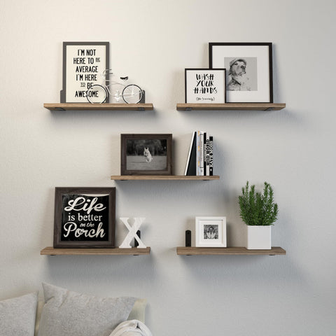 DOLLFIO bathroom floating shelves ideal for toiletries and small towels.