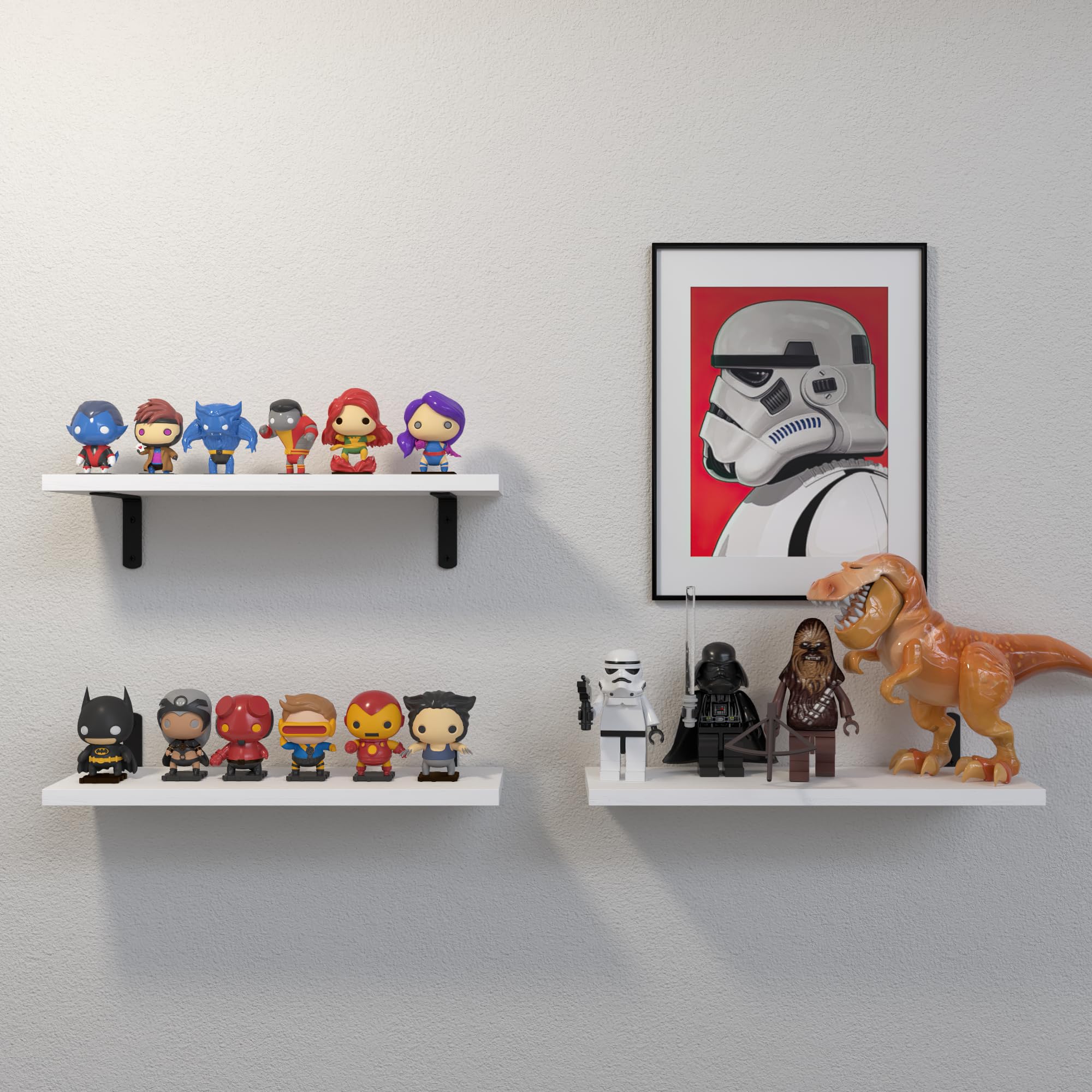 Dollfio bathroom wall shelf mounted for compact storage
