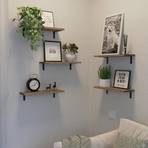 DOLLFIO easy-assembly shelves demonstrate quick mounting and sturdy support.