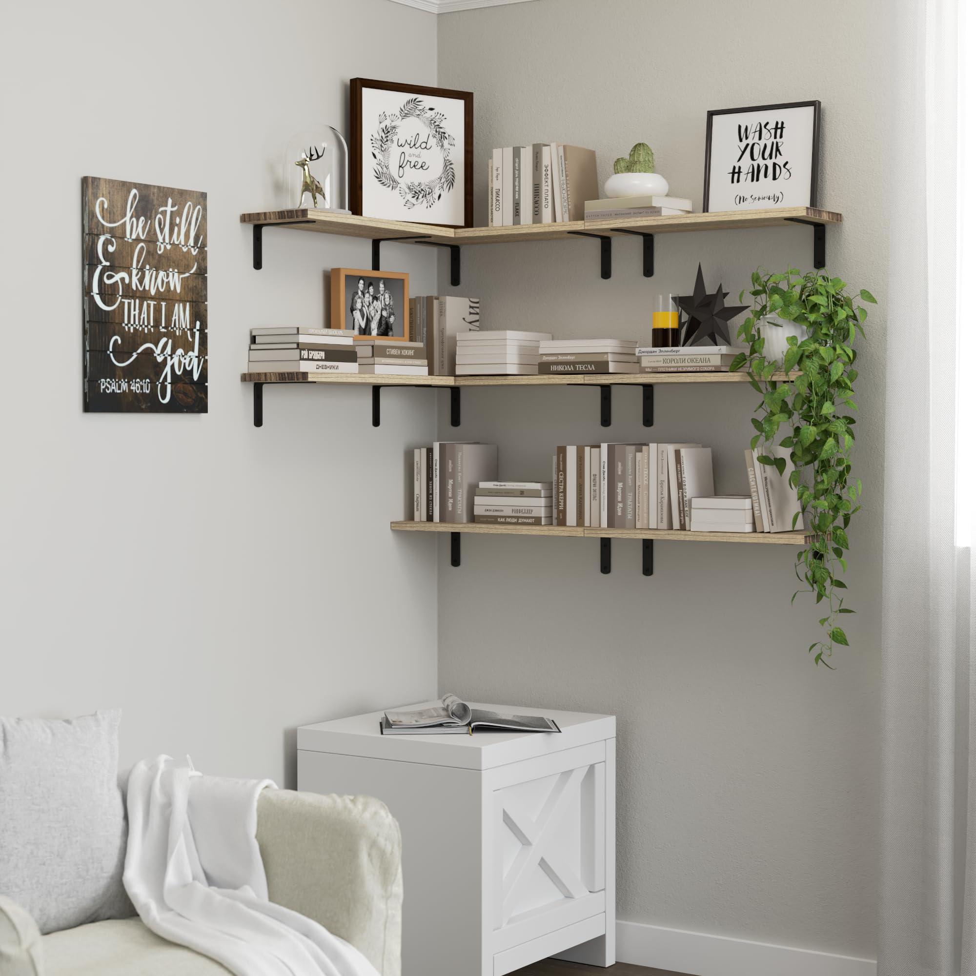 DOLLFIO bathroom display shelves offer compact storage in humid spaces.