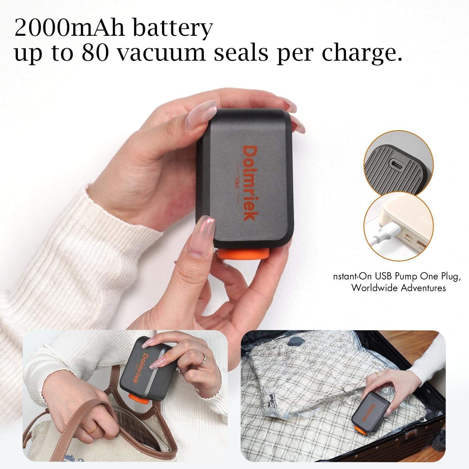 Medium Dolmriek bags maximize space in mid-size luggage.