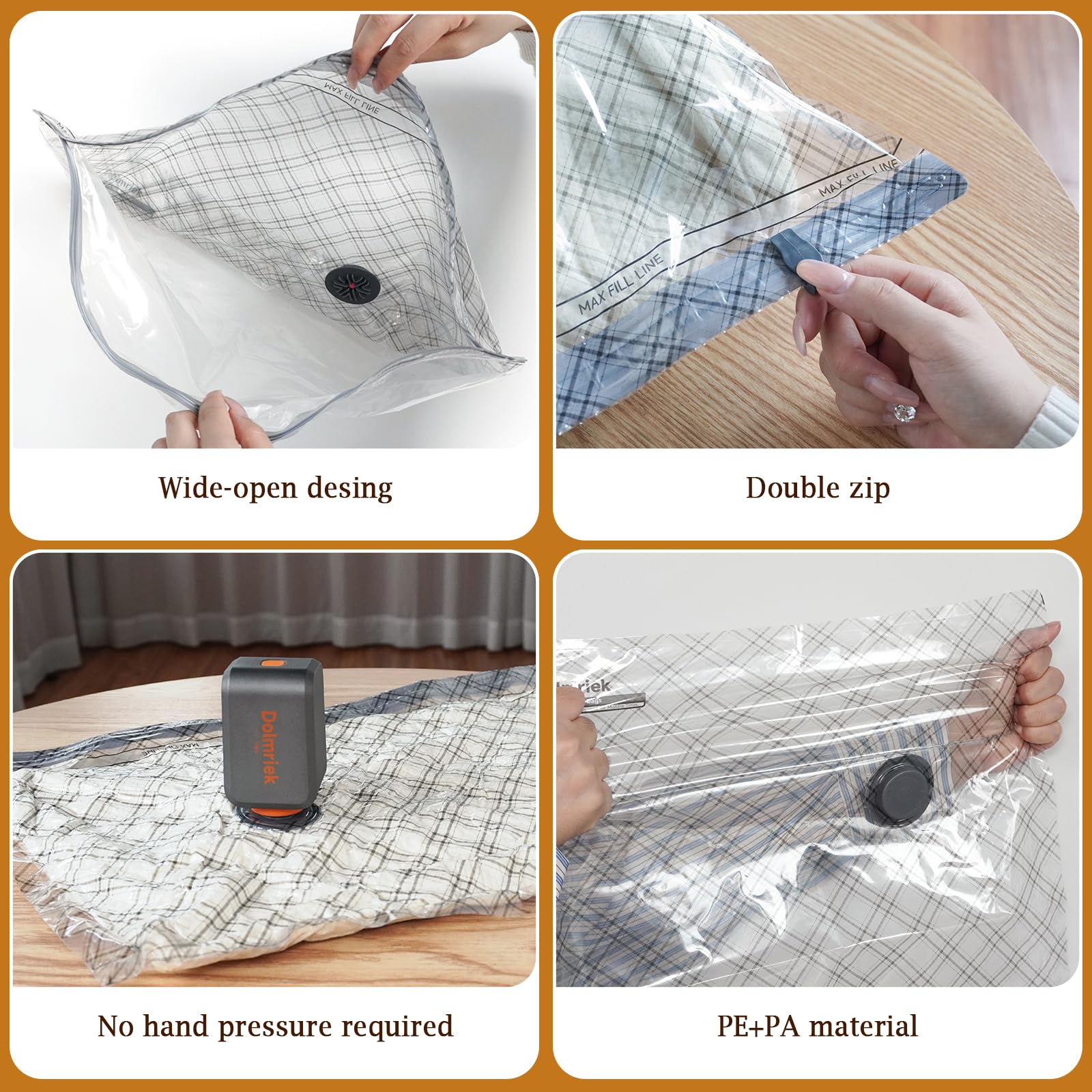Dolmriek travel set helps organize clothes on getaways.