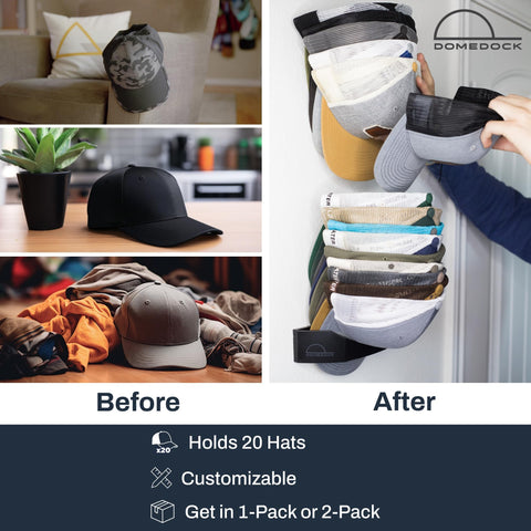 Dome Dock two-pack hat organizers provide extra storage in one purchase.