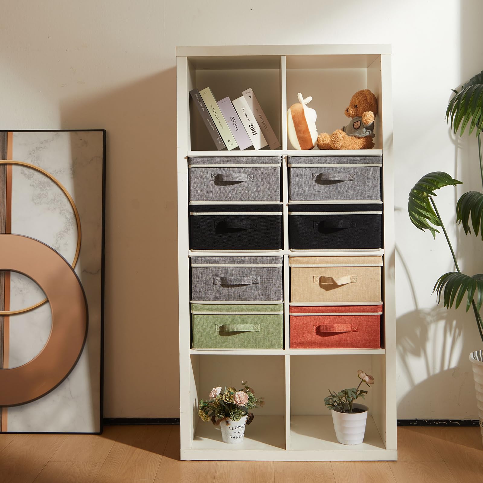 DOMEraax foldable clothing box ideal for closet organization and easy transport.