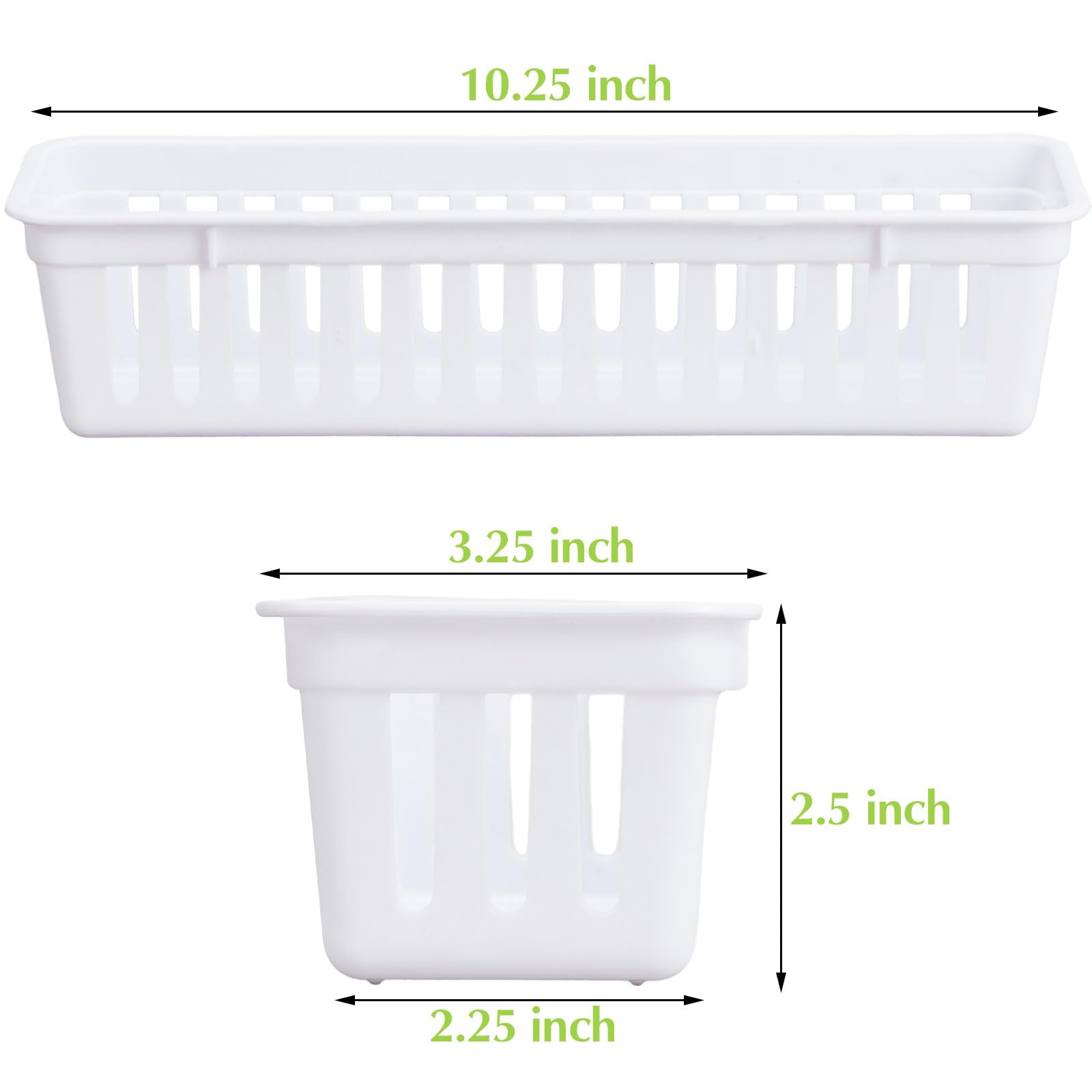 Domensi narrow-space storage baskets organize tight shelves and cabinets.