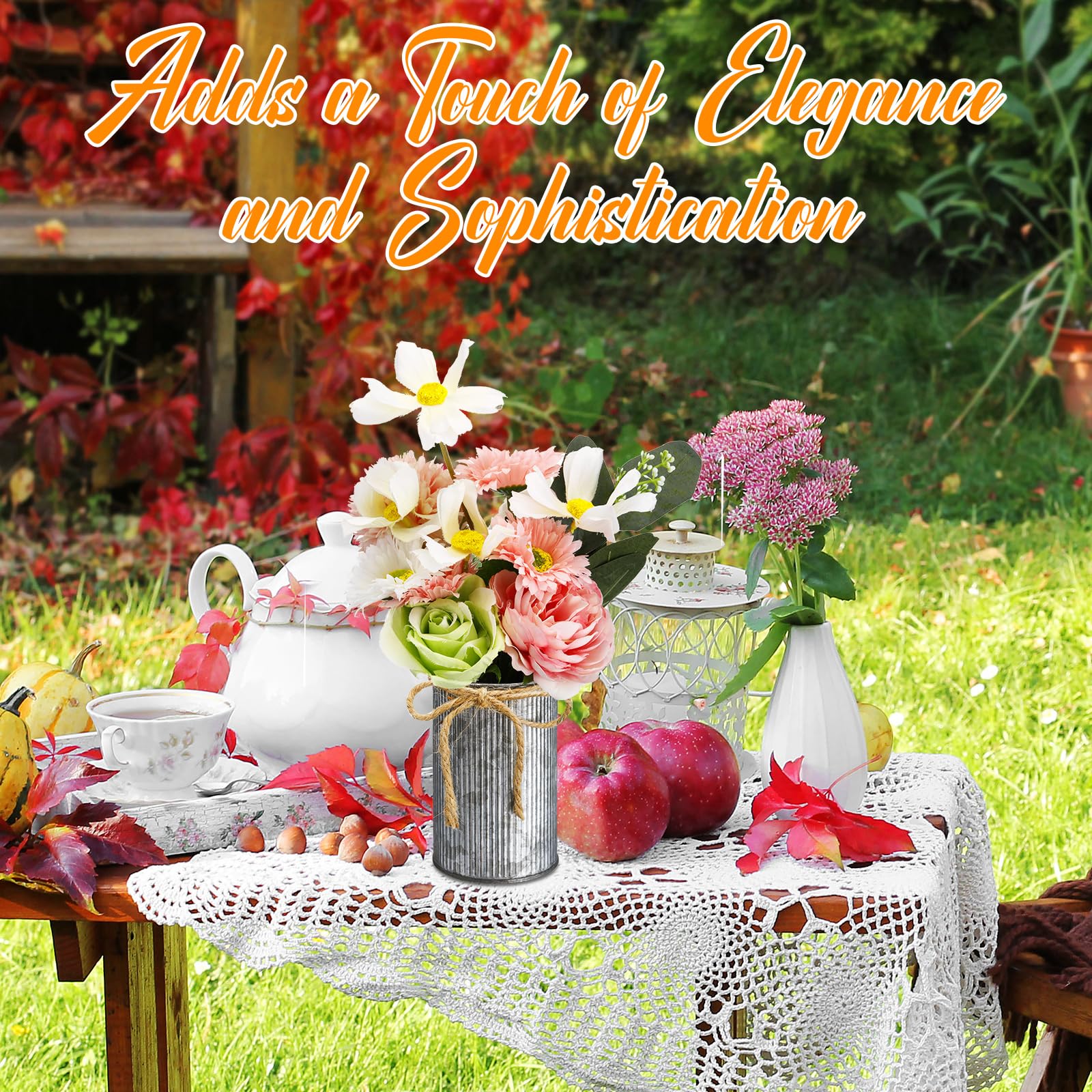 Domensi gift-ready iron vases set for housewarmings and celebrations.