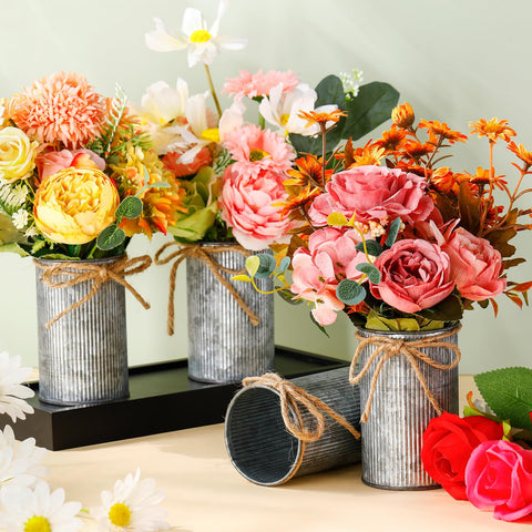 Domensi miniature vases ideal for wedding reception centerpieces and home displays.
