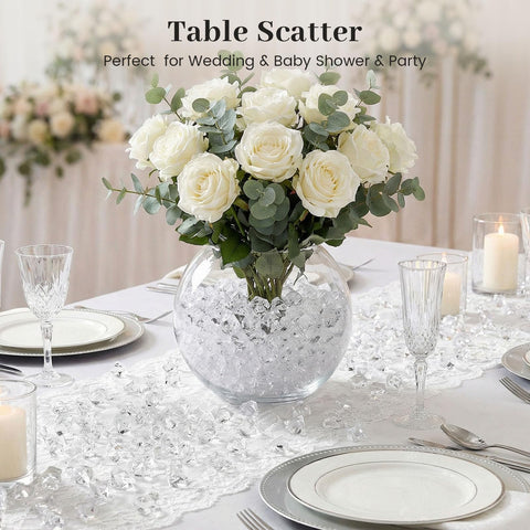 DomeStar crystal-clear stones maximize light and create shimmering reflections.