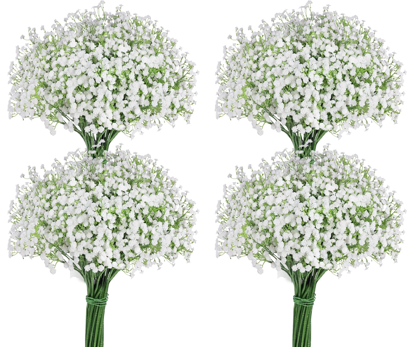 DomeStar artificial baby’s breath white blooms for wedding bouquets