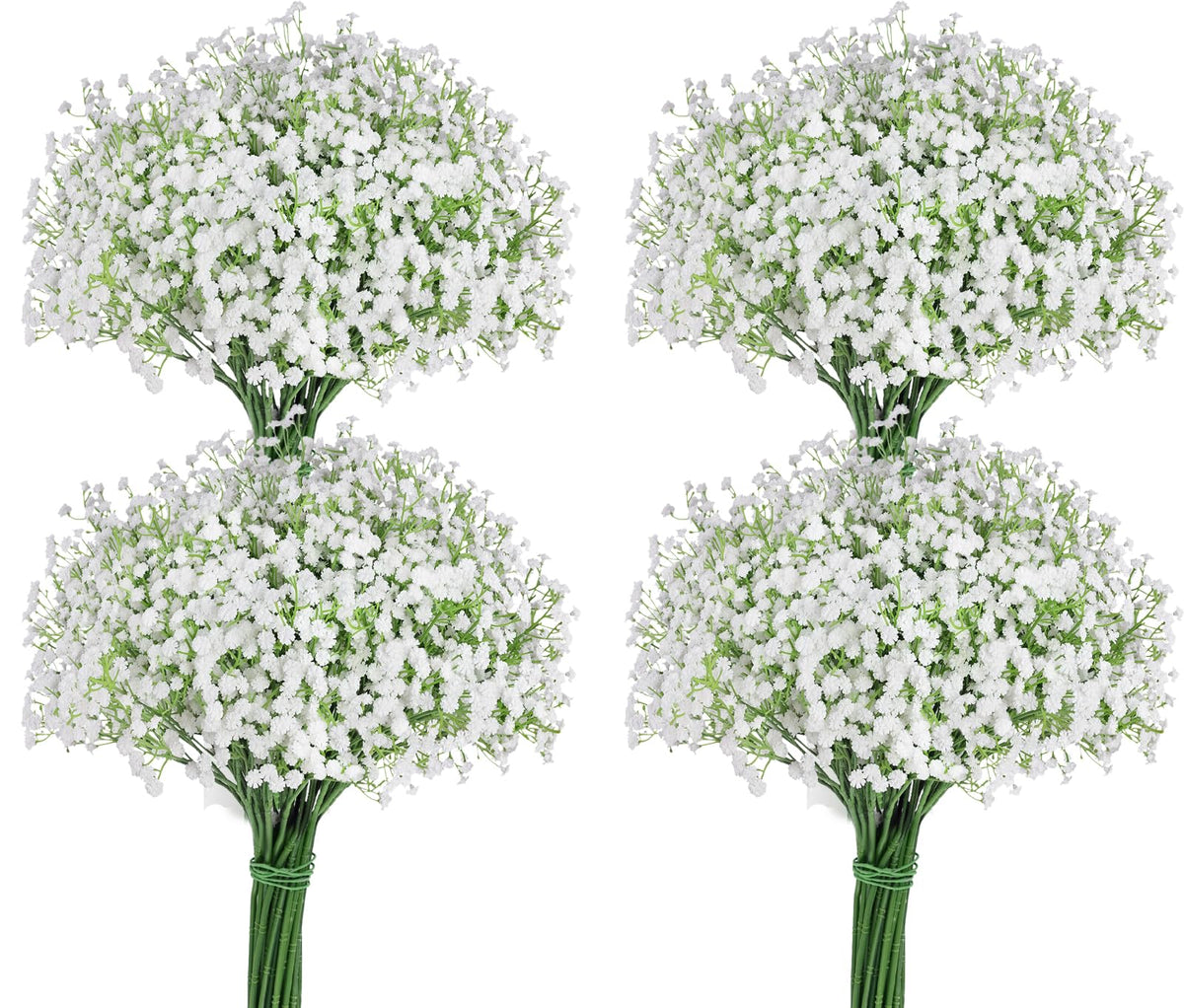 DomeStar artificial baby’s breath white blooms for wedding bouquets