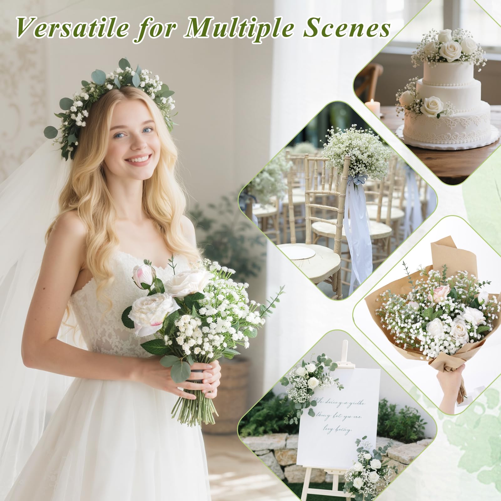DomeStar wedding venue decor with artificial baby’s breath