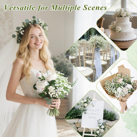 DomeStar wedding venue decor with artificial baby’s breath