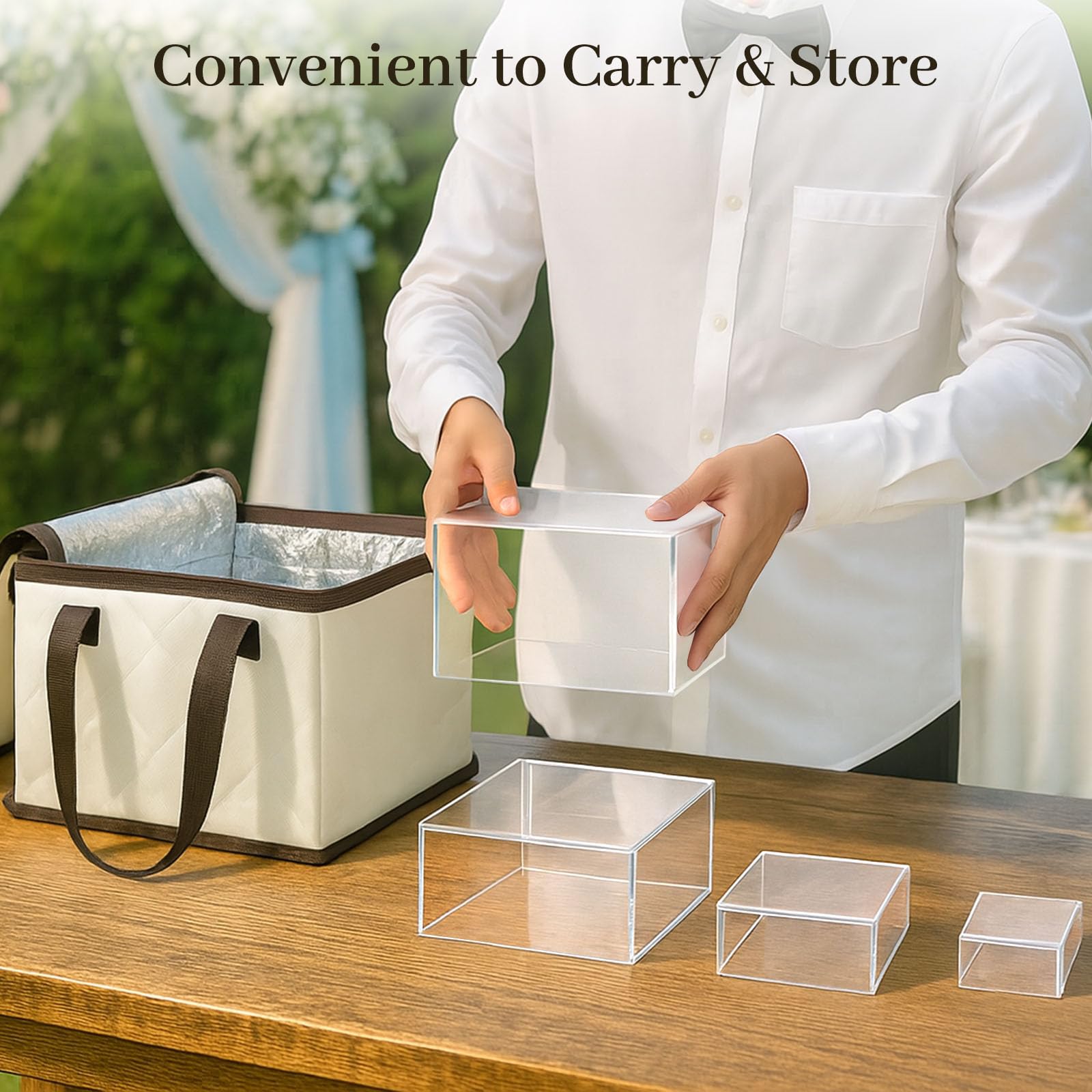 DomeStar clear display boxes maximize visibility of treats during parties and events