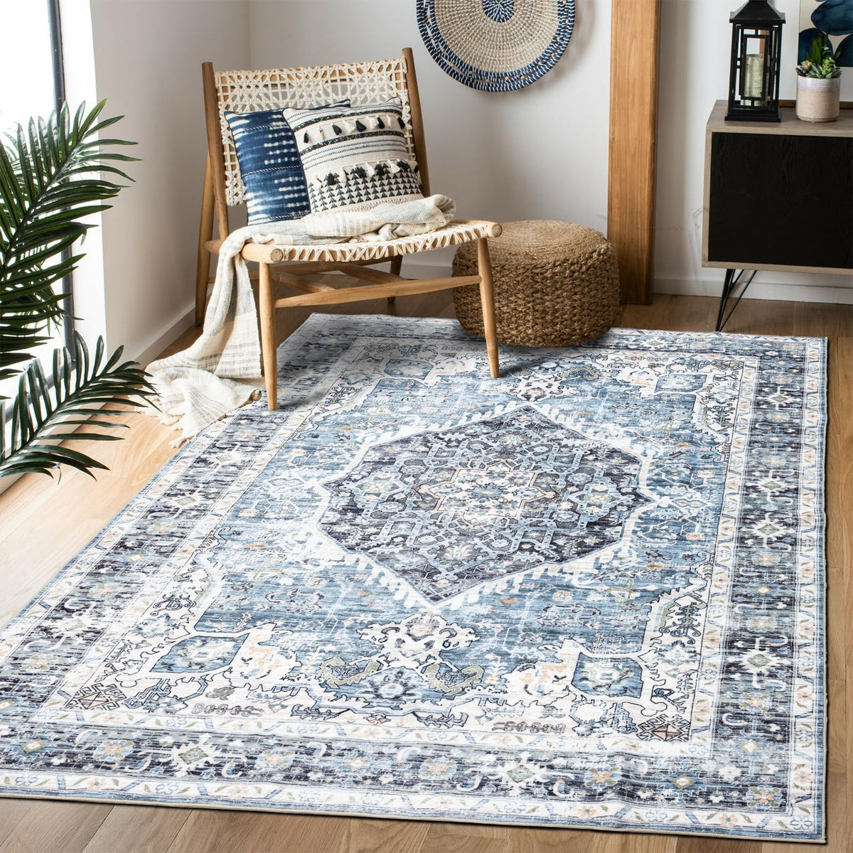 Domitapis area rug 5x7 with soft texture for a cozy living room
