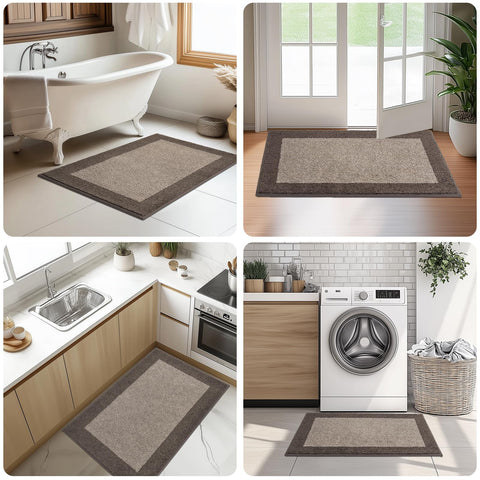 DOMUSTEX durable soft polyester rug preserves color through washing cycles.