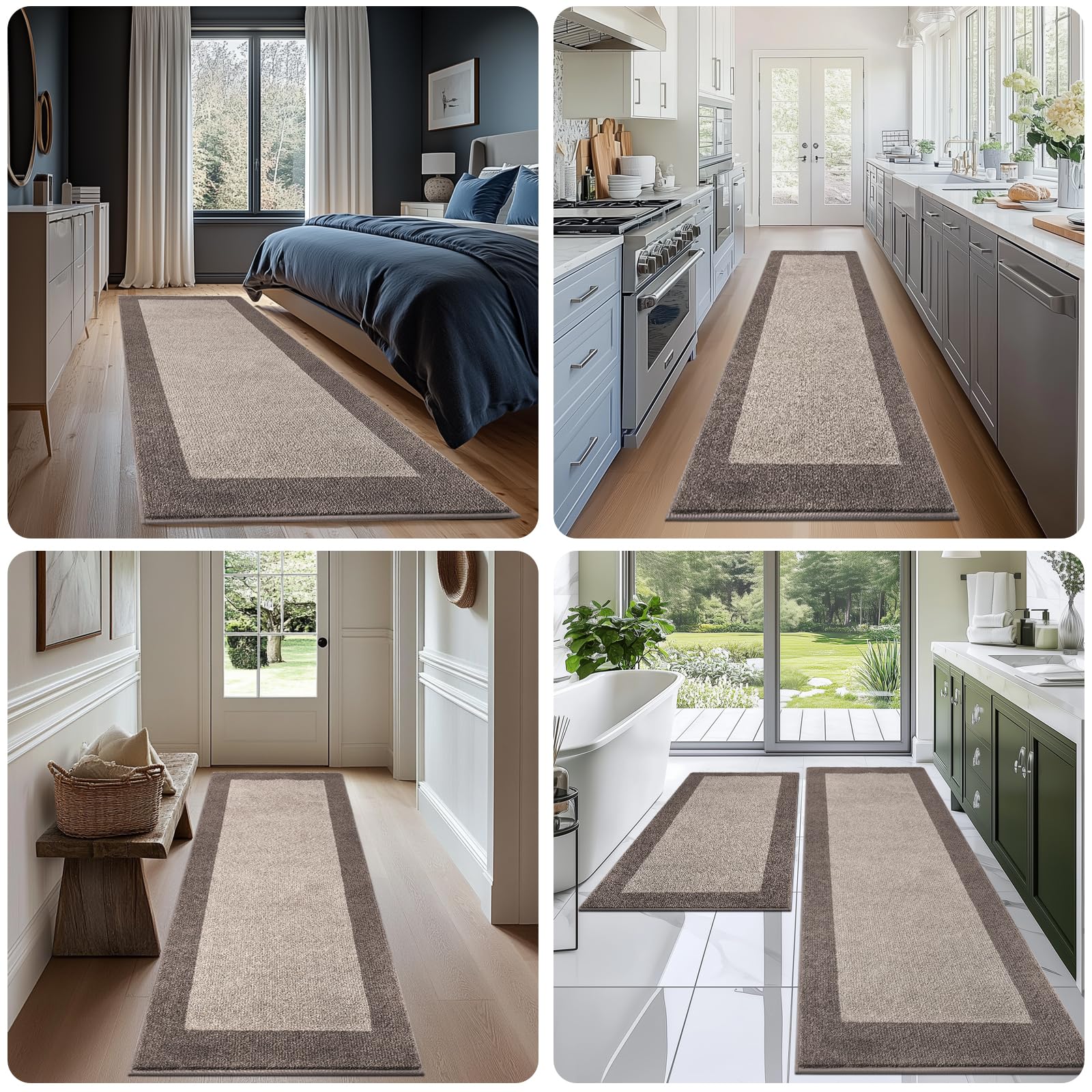 DOMUSTEX multi-use rug ideal for kitchen and high-traffic hallways.