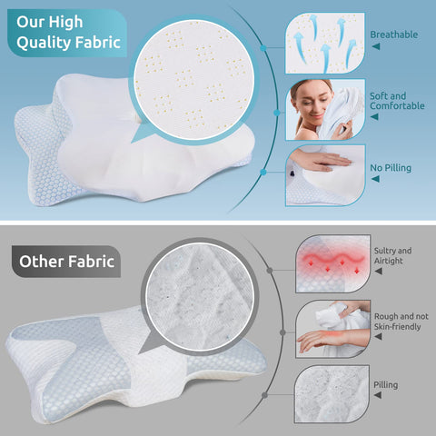 DONAMA removable pillowcase keeps skin cool with breathable, washable cover.