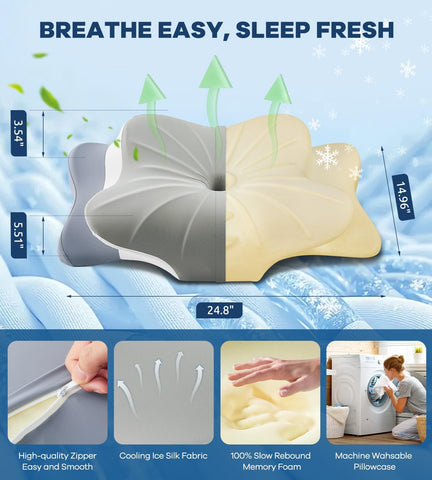 DONAMA dual-height ergonomic design for versatile sleeping positions