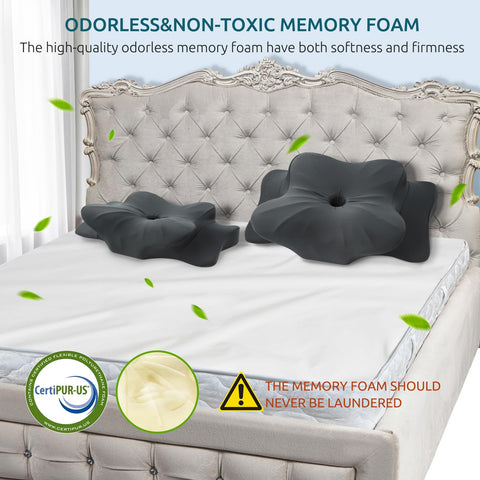 DONAMA high-density memory foam maintains shape for lasting support.