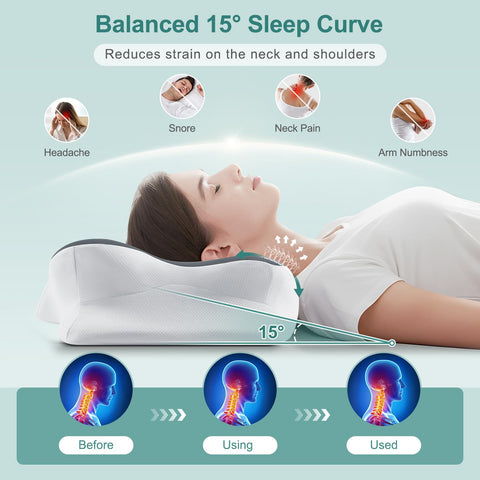 Memory foam core adapts to head and neck with steady support