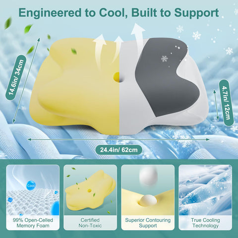 DONAMA neck pillow armrests support relaxed shoulders for side sleeping comfort
