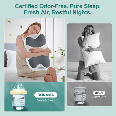 Removable washable cover keeps pillow fresh and hygienic